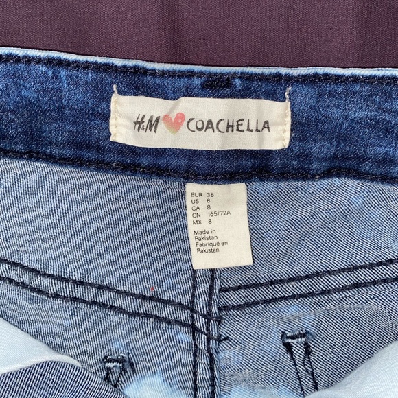 H&M Coachella Ombré Denim Shorts - Picture 6 of 7
